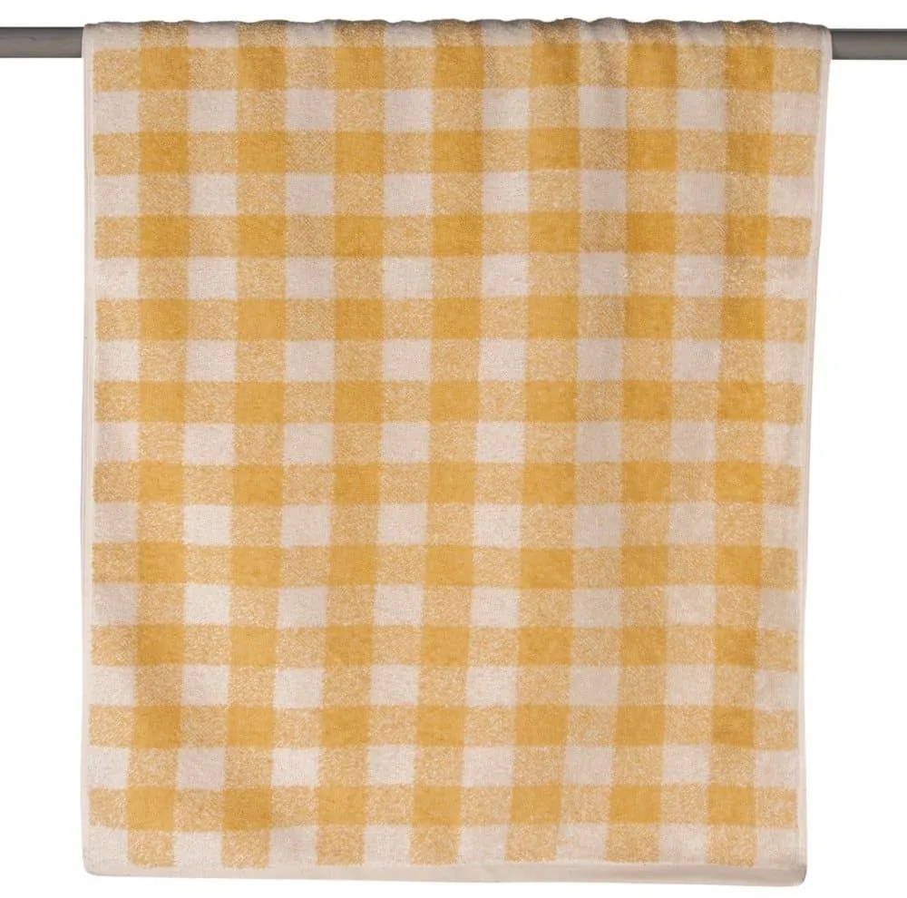 Πετσέτα Noemi 03 Mustard Kentia Σώματος 80x150cm 100% Βαμβάκι