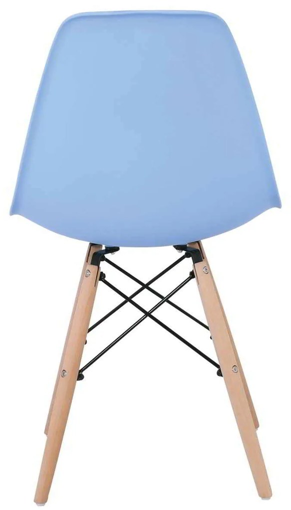 Καρέκλα ART Wood PP Σιέλ 46x52x82cm (Σετ 4 ΤΕΜ)