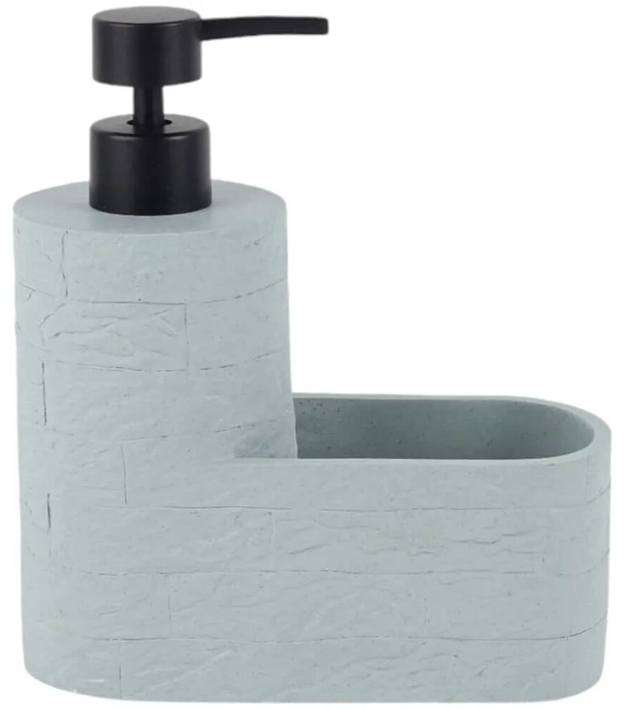 Δοχείο Κρεμοσάπουνου Με Θήκη 845279 16,7x7,7x19cm Stone Effect Mint Ankor Πολυέστερ