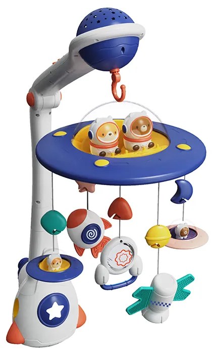 BEBE STARS ΜΟΥΣΙΚΟ ΚΡΕΒΑΤΙΟΥ ΜΕ ΠΡΟΒΟΛΕΑ SPACESHIP 860-120