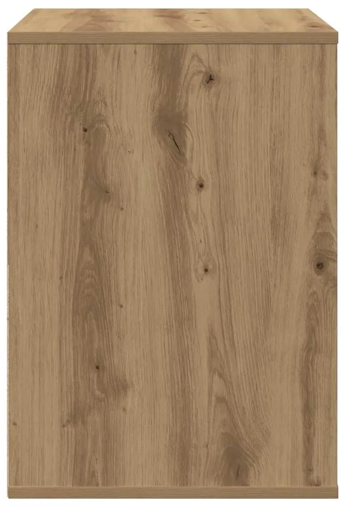 vidaXL Συρταριέρα Γωνιακή Αρτισιανή Δρυς 80x41x58 εκ. Επεξεργ. Ξύλο