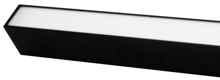Adeleq Φωτιστικό LED Αλουμινίου Γραμμικό Στενό 50W 230V 3000K 150cm Μαύρο 21-150050001