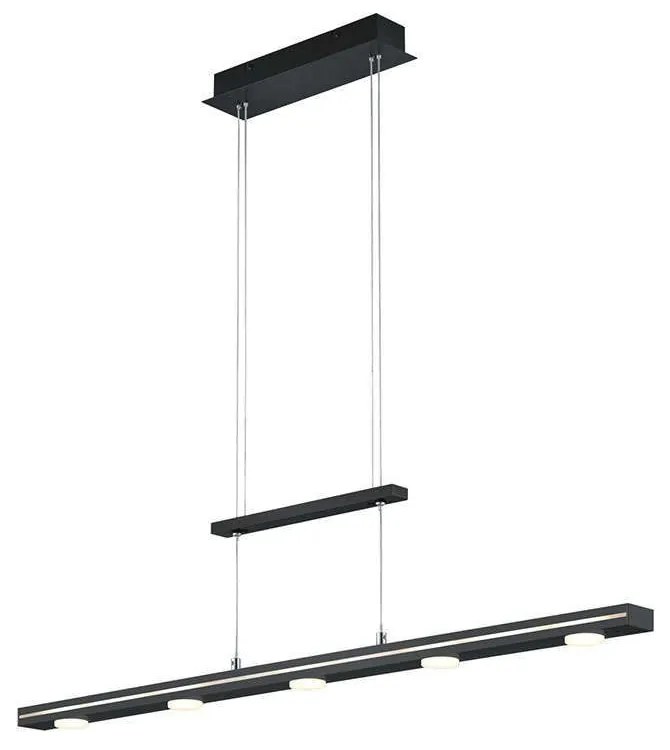 Φωτιστικό Οροφής - Ράγα Led Lacal 379190732 Black Trio Lighting Metal