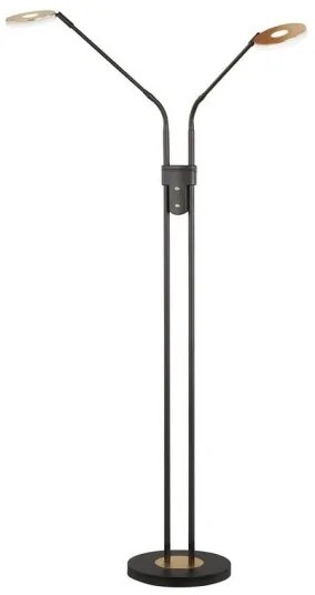Επιδαπέδιο Φωτιστικό LED 7,5W Dent Μαύρο-Χρυσό 2700/3350/4000K 40498 Fischer Honsel-40498-Μαύρο-Χρυσό 40498
