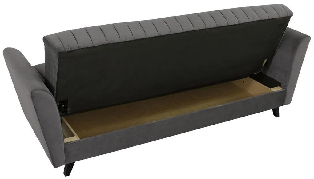 Καναπές κρεβάτι Columbus 144, Αριθμός θέσεων: 3, Αποθηκευτικός χώρος, 90x230x87cm, 61 kg, Πόδια: Ξύλο, Ξύλο: Πεύκο | Epipla1.gr