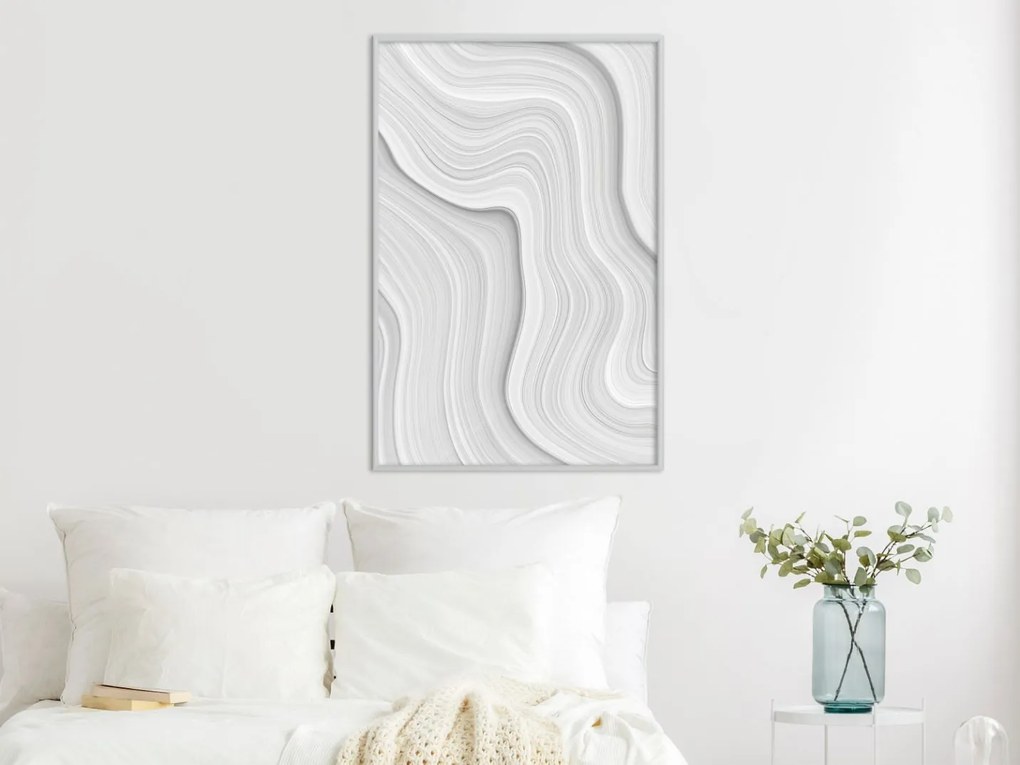 Αφίσα - Snow Contour Lines - 20x30 - Χρυσό - Χωρίς πασπαρτού