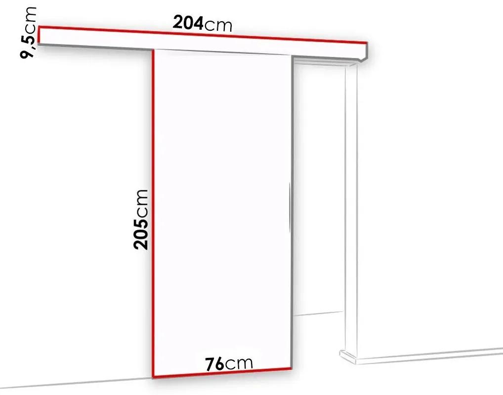Συρόμενες πόρτες Dover 219, 33 kg, Άσπρο, Πλαστικοποιημένη μοριοσανίδα, Καθρέφτης, Αλουμίνιο | Epipla1.gr