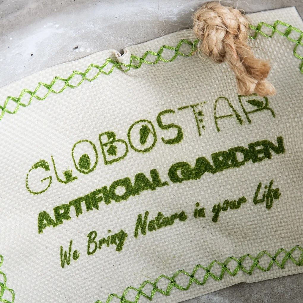 GloboStar® Artificial Garden SARAKINIKO 20490 Κρεμαστό Πήλινο Κεραμικό Κασπώ Γλάστρα - Flower Pot Γκρι Φ10cm x Υ36cm