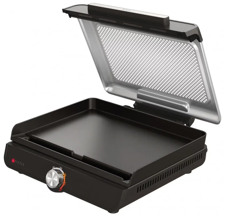 Ηλεκτρική ψησταριά Ninja GR101EU, 1450W, 28x37 cm, Γρήγορη θέρμανση, 60-260C, 2 πλάκες, Μαύρο