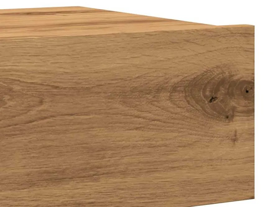 Σετ ντουλάπι τηλεόρασης 2 τεμαχίων με φώτα LED Artisan Oak 856346