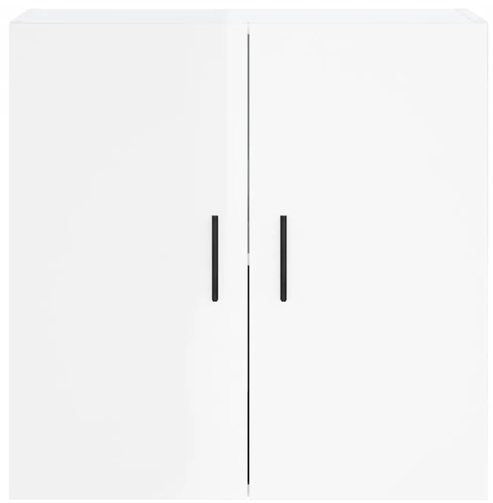 vidaXL Ντουλάπι Τοίχου Γυαλιστερό Λευκό 60x31x60 εκ Επεξεργασμένο Ξύλο