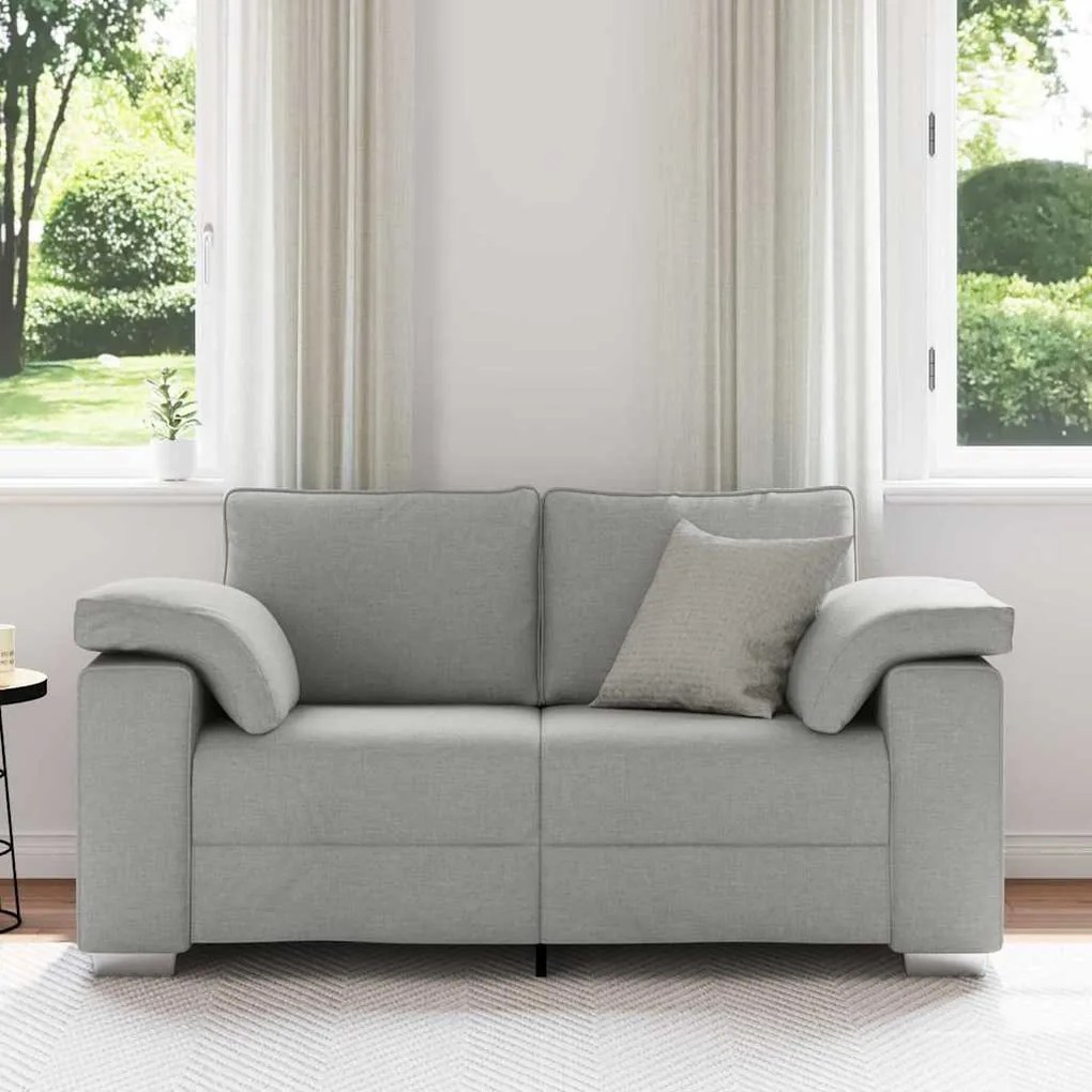 vidaXL Καναπές με μαξιλάρι Σκούρο γκρι 160 x 77 x 82 εκ ύφασμα