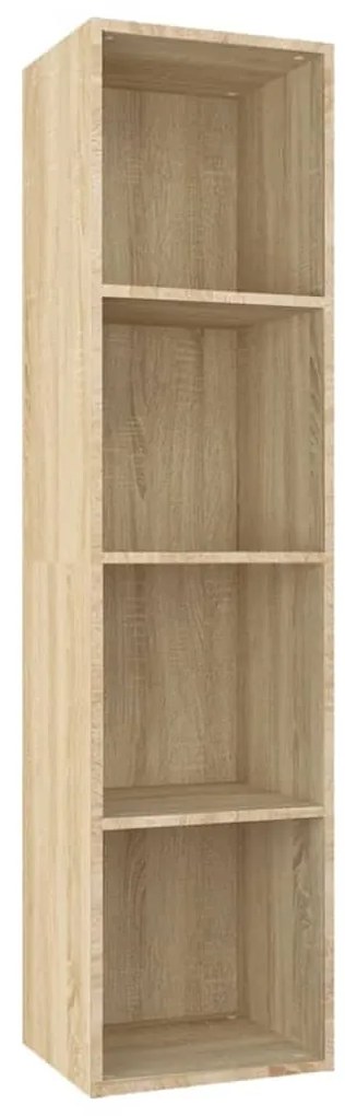 vidaXL Βιβλιοθήκη/Έπιπλο TV Sonoma Δρυς 36x30x143 εκ. από Επεξ. Ξύλο