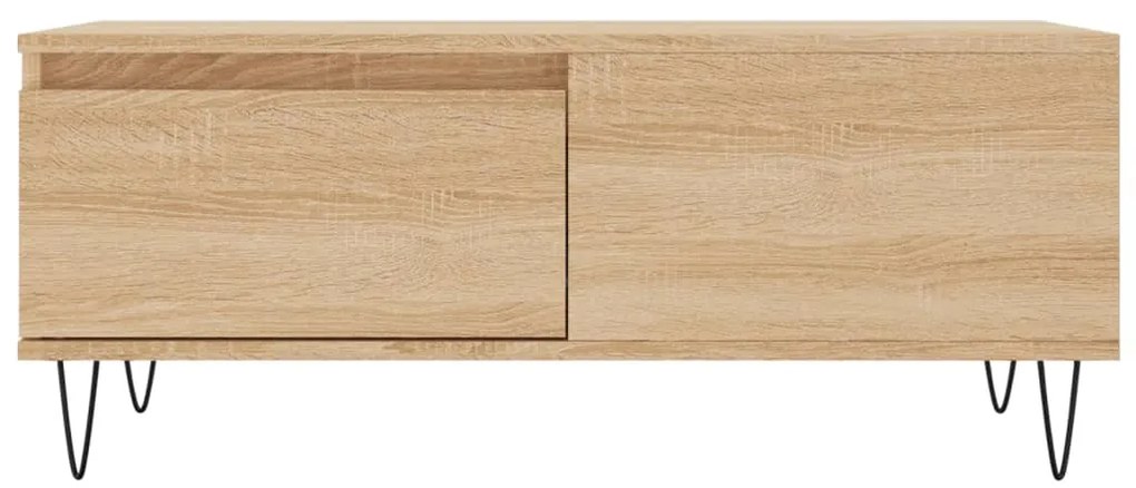 vidaXL Τραπεζάκι Σαλονιού Sonoma Δρυς 90x50x36,5 εκ. Επεξεργασμ. Ξύλο