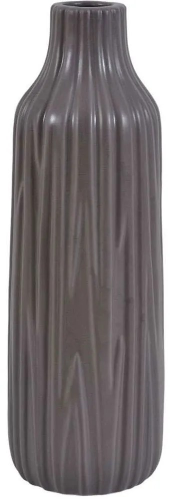 Βάζο Ανάγλυφο 832781 13,5x13,5x46cm Taupe Ankor Ceramic