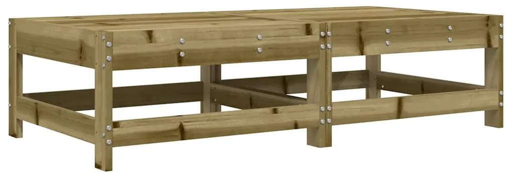 vidaXL Υποπόδια Κήπου με Μαξιλάρια 2 τεμ. από Εμποτισμένο Ξύλο Πεύκου