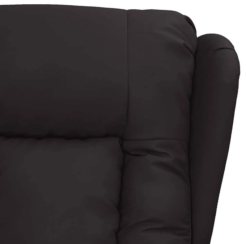 vidaXL Πολυθρόνα Μασάζ Μαύρη από Συνθετικό Δέρμα