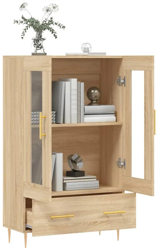 vidaXL Ντουλάπα Sonoma Δρυς 69,5 x 31 x 115 εκ. από Επεξεργασμένο Ξύλο