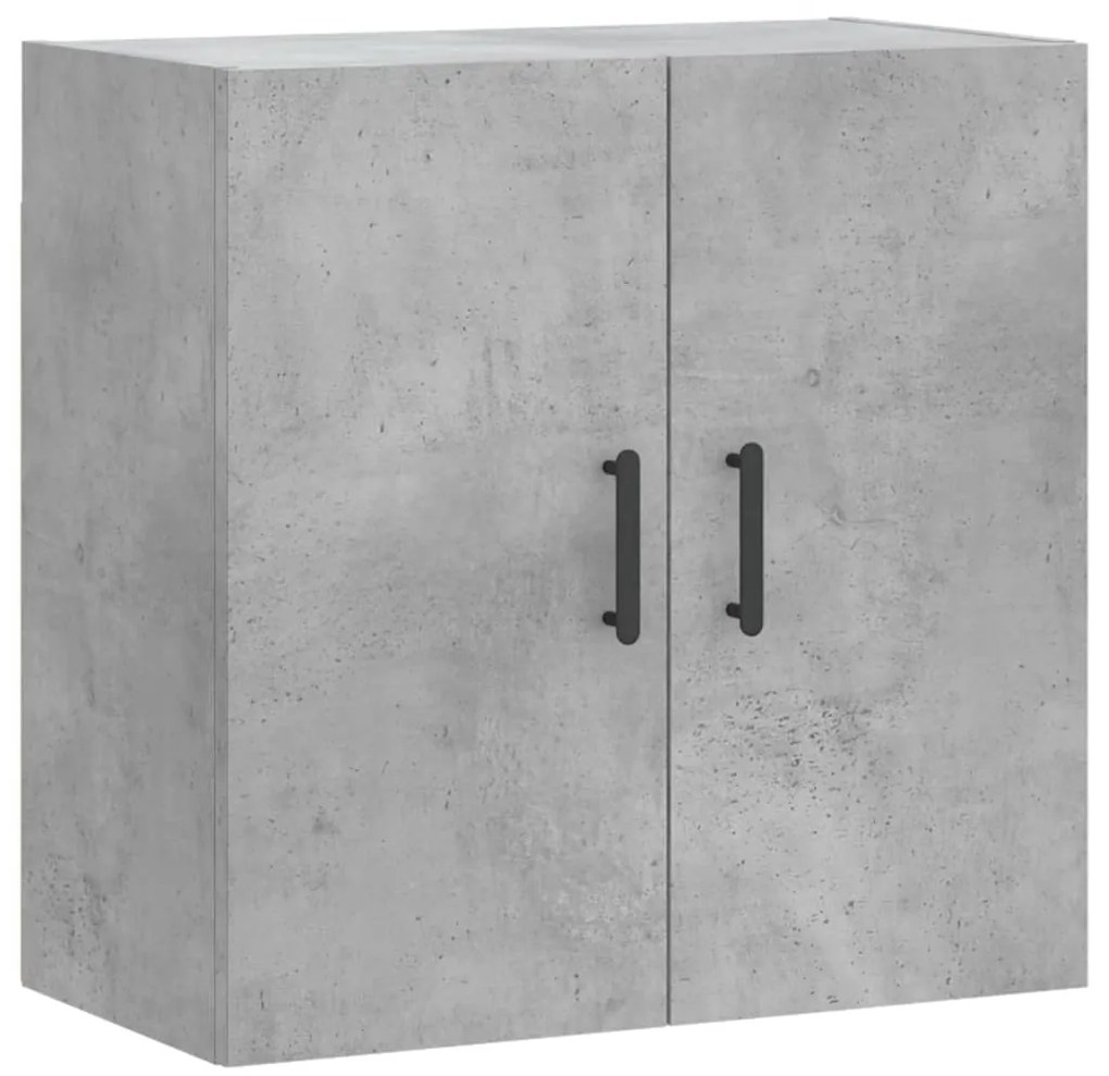 vidaXL Ντουλάπι Τοίχου Γκρι Σκυροδέματος 60x31x60 εκ. Επεξεργ. Ξύλο