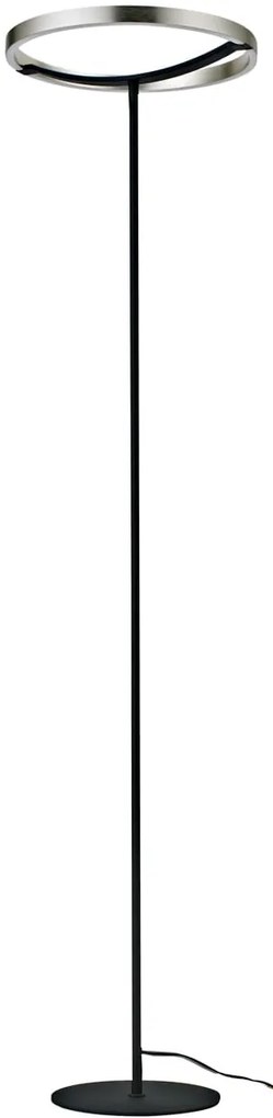 POWERTECH LED φωτιστικό δαπέδου HLL-0204, 42W, 4000K, Φ38x157cm, ασημί/μαύρο