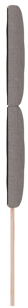vidaXL Υφασμάτινο Κεφαλάρι Geometric με κεφαλάρι Taupe 100 cm ύφασμα