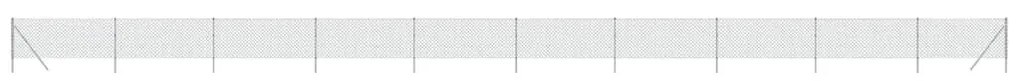 Συρματόπλεγμα Περίφραξης Ασημί 0,8 x 25 μ. με Στύλους - Ασήμι