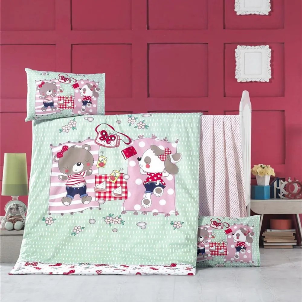 Πάπλωμα Βρεφικό Sleepy Mint Ρυθμός 95x145cm 100% Cotton