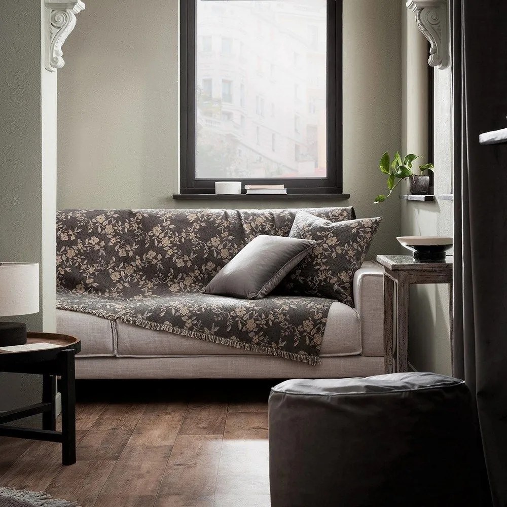 Ριχτάρι 361 15 Carbon Grey Gofis Home Πολυθρόνα 180x180cm Βαμβάκι-Ακρυλικό