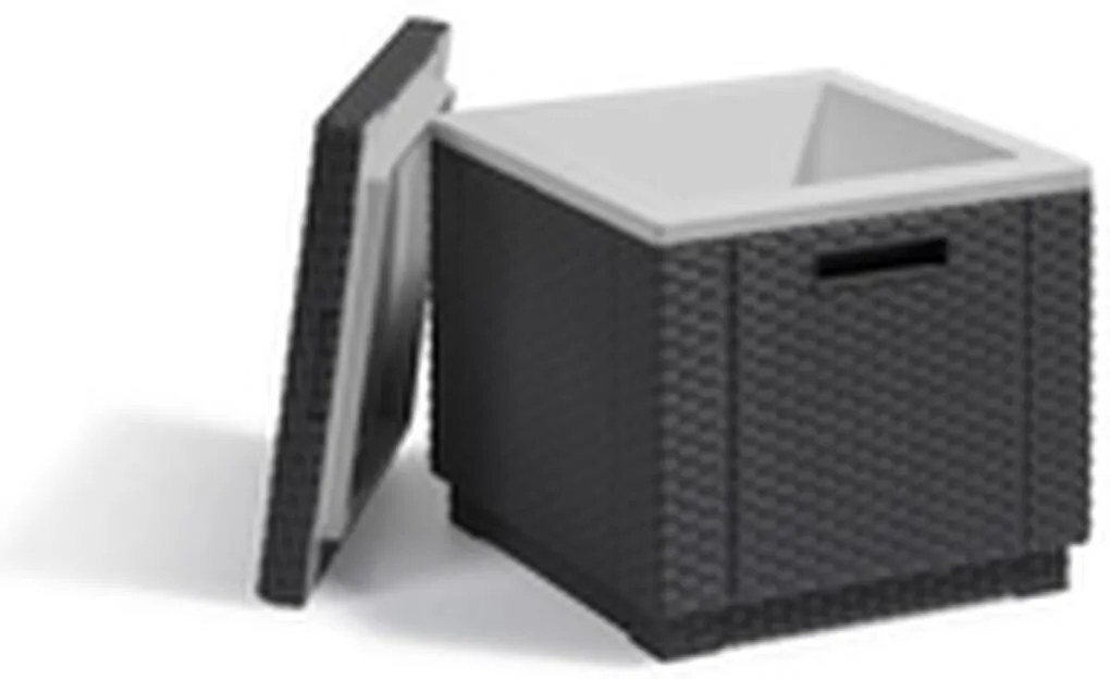 Βοηθητικό Τραπέζι Allibert by KETER Ice Cube graphite 42 x 42 x 41 cm Γκρι