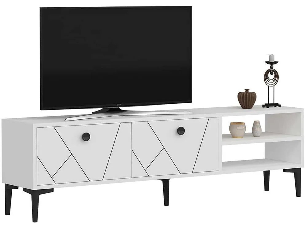 Έπιπλο Tηλεόρασης Clara 475OLV1119 150x29,6x45cm White