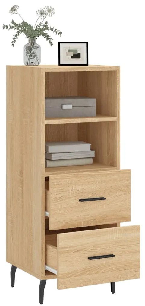 vidaXL Ντουλάπι Sonoma Δρυς 34,5x34x90 εκ. από Επεξεργασμένο Ξύλο