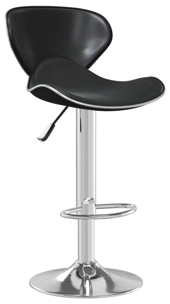 vidaXL Σκαμπό Μπαρ Μαύρο από Συνθετικό Δέρμα