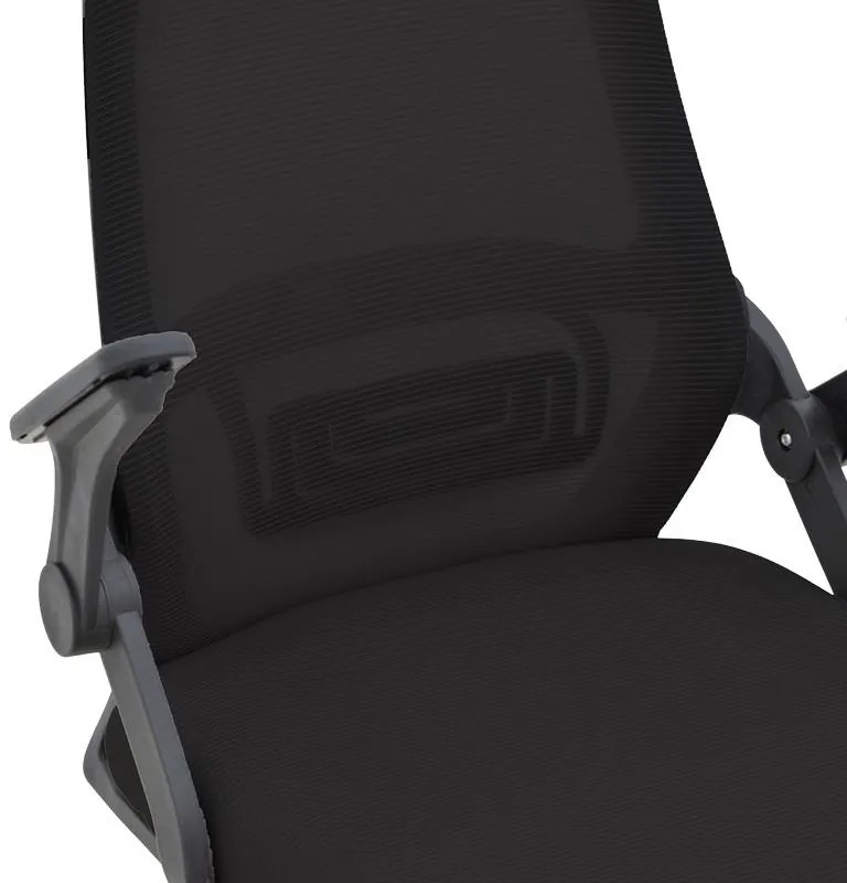 Καρέκλα Γραφείου Reji με Μesh Ύφασμα Μαύρο 58x60x89-99εκ. 58x60x99 εκ.