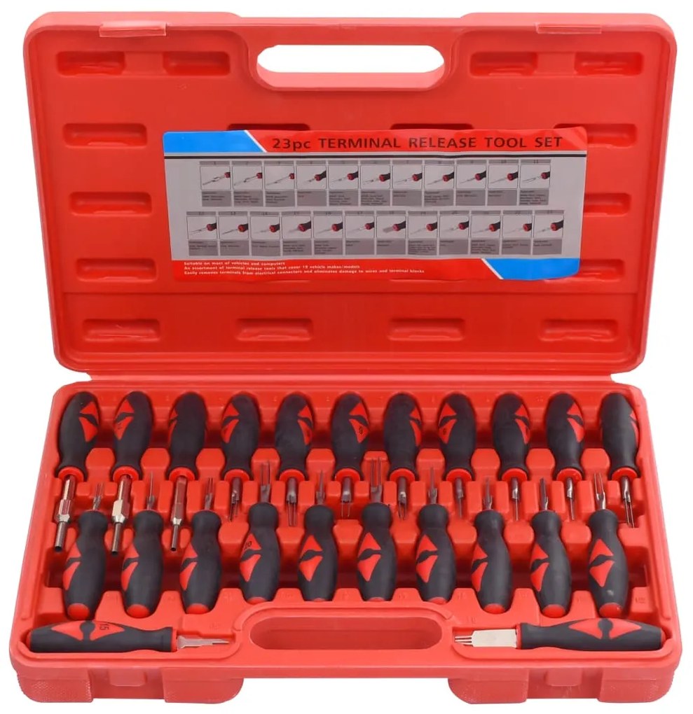 vidaXL Σετ Εργαλείων Απασφάλισης Ακροδεκτών 23 τεμ.