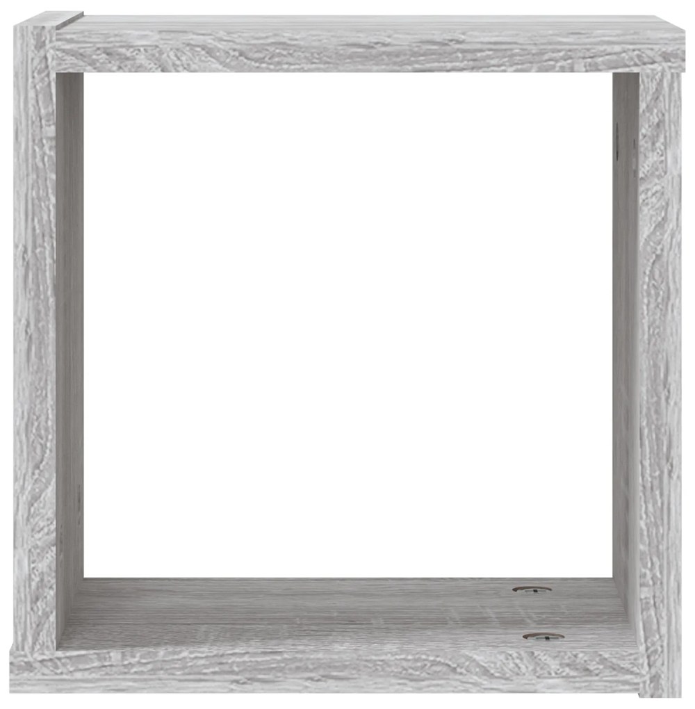 vidaXL Floating Ράφια Γκρι σονομά MDF Μεσαία Επιτοίχια Floating Ράφια