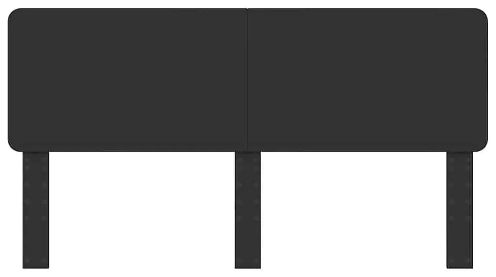 vidaXL Κεφαλάρι με κεφαλάρι Μαύρη Οξυά 200 cm Επεξεργασμένο ξύλο