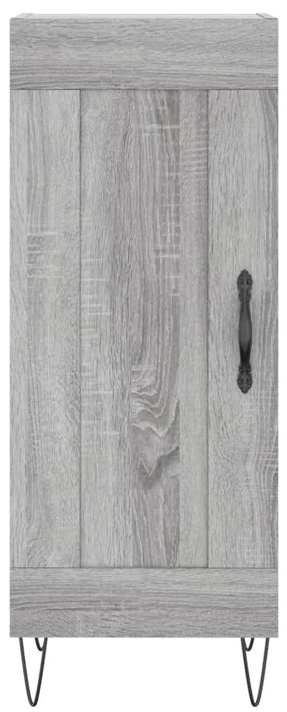 Ντουλάπι Γκρι Sonoma 34,5x34x90 εκ. από Επεξεργασμένο Ξύλο - Γκρι