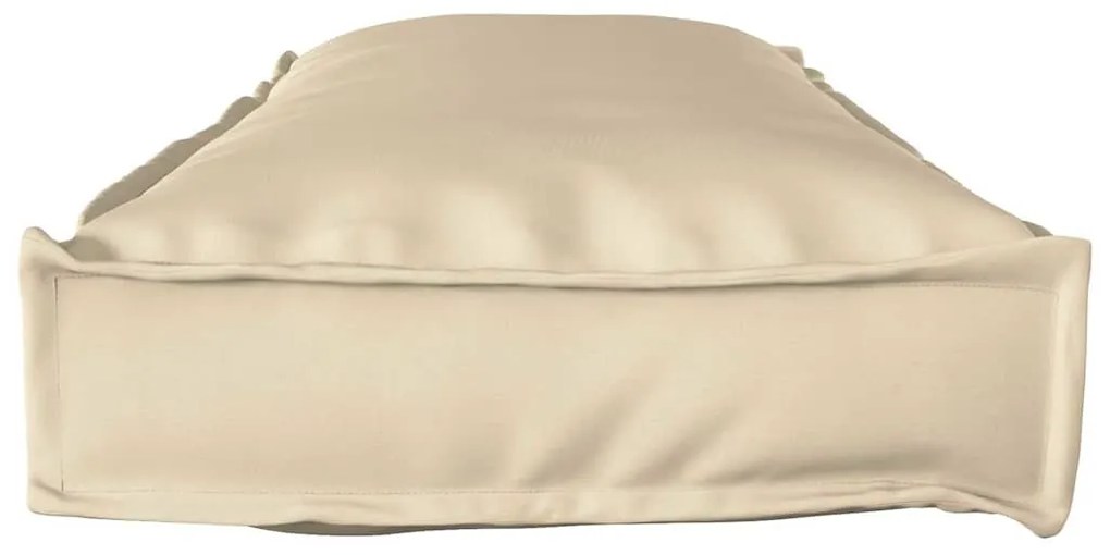 vidaXL Σετ Μαξιλαριών Πάγου 2 pcs Μπεζ 120 x 40 x 8 εκ Ύφασμα Οξφόρδης