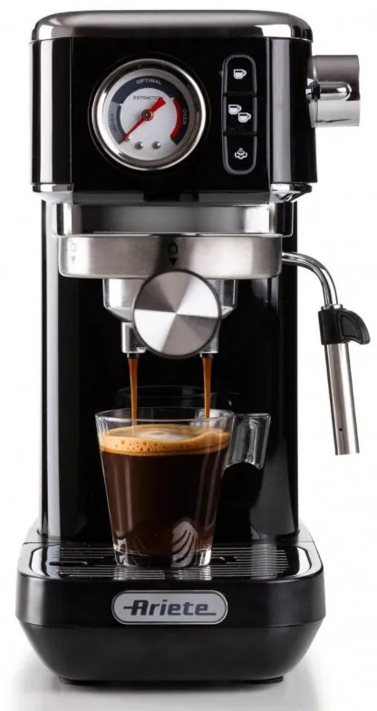 Καφετιέρα Ariete ESPRESSO SLIM MODERNA 1381/32, 1300W, 15 bar, 1.1 l, αλεσμένος και ESE, Μαύρο