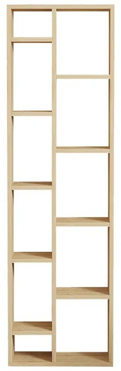 Βιβλιοθήκη Minicu pakoworld σε oak απόχρωση 44,4x19,6x150εκ (1 τεμάχια)