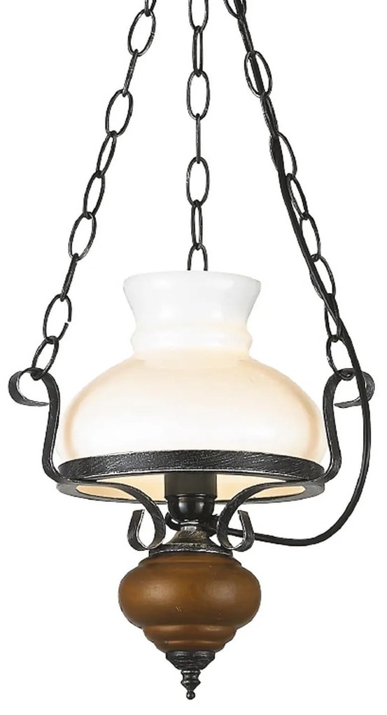 Φωτιστικό Οροφής Elegant DLA0411 White Metal, Glass