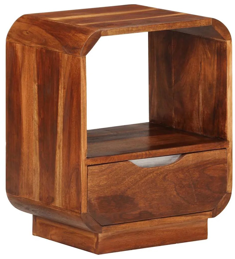 vidaXL Κομοδίνο με Συρτάρι 2 τεμ. 40 x 30 x 50 εκ. Μασίφ Ξύλο Ακακίας