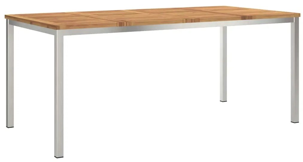 vidaXL Σέτ φαγητού για κήπο 5 pcs Καφέ Στερεό Ξύλο Ακακίας