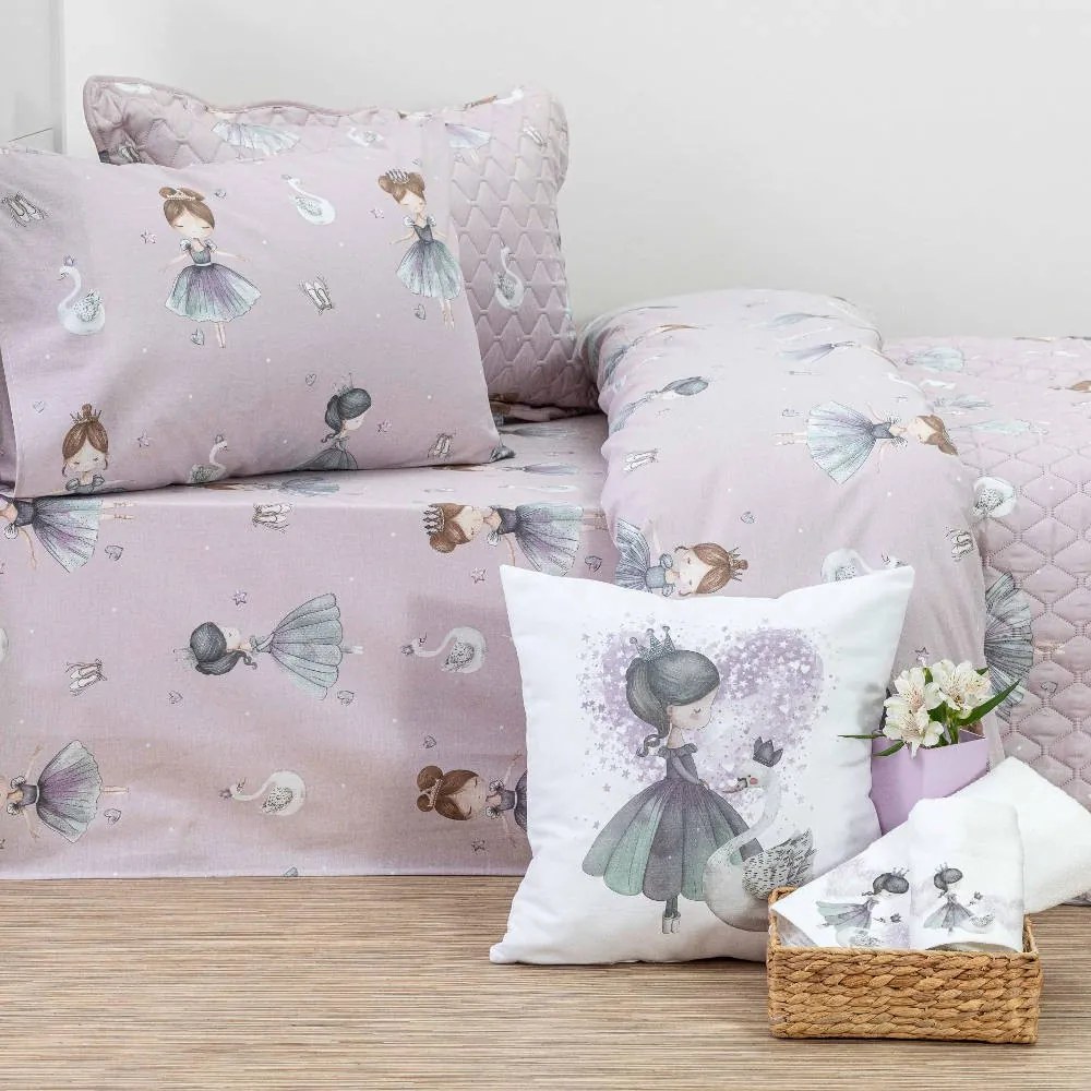 Σετ Παιδικά Σεντόνια + Κουβερλί Odette Lilac 027506085215