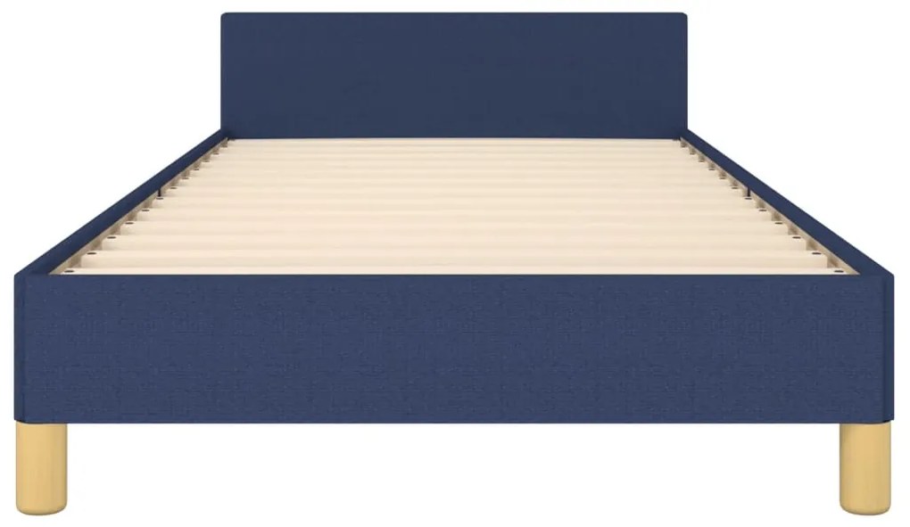 vidaXL Σκελετός Κρεβατιού Χωρίς Στρώμα Μπλε 80x200 εκ. Υφασμάτινο