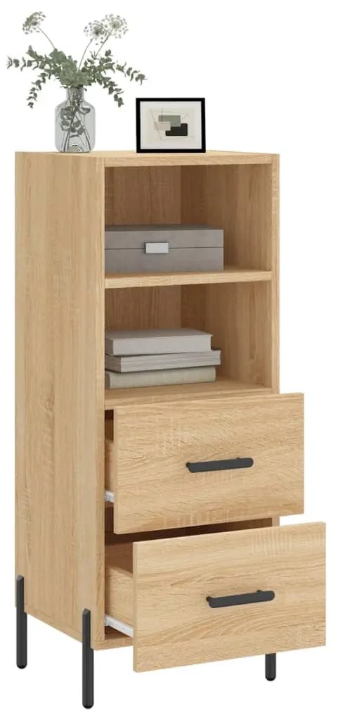 vidaXL Ντουλάπι Sonoma Δρυς 34,5x34x90 εκ. από Επεξεργασμένο Ξύλο