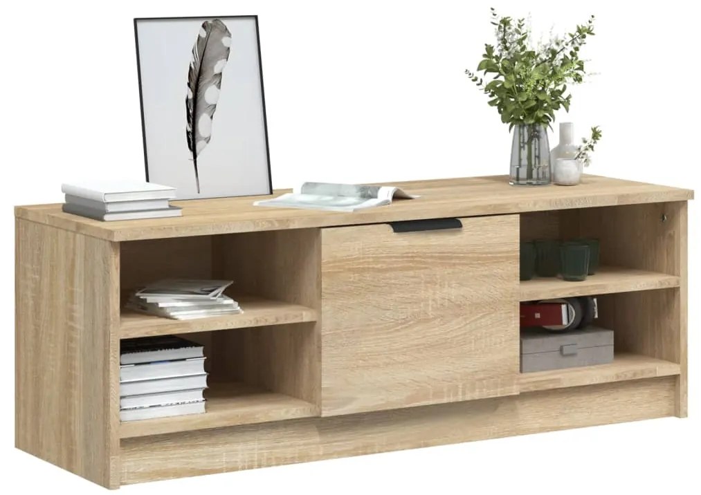 vidaXL Έπιπλο Τηλεόρασης Sonoma Δρυς 102x35,5x36,5εκ. Επεξεργ. Ξύλο