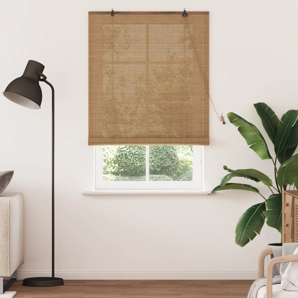 vidaXL Ρολά και Σκίες Παραθύρων Ανοιχτό καφέ 100 x 220 cm Μπαμπού