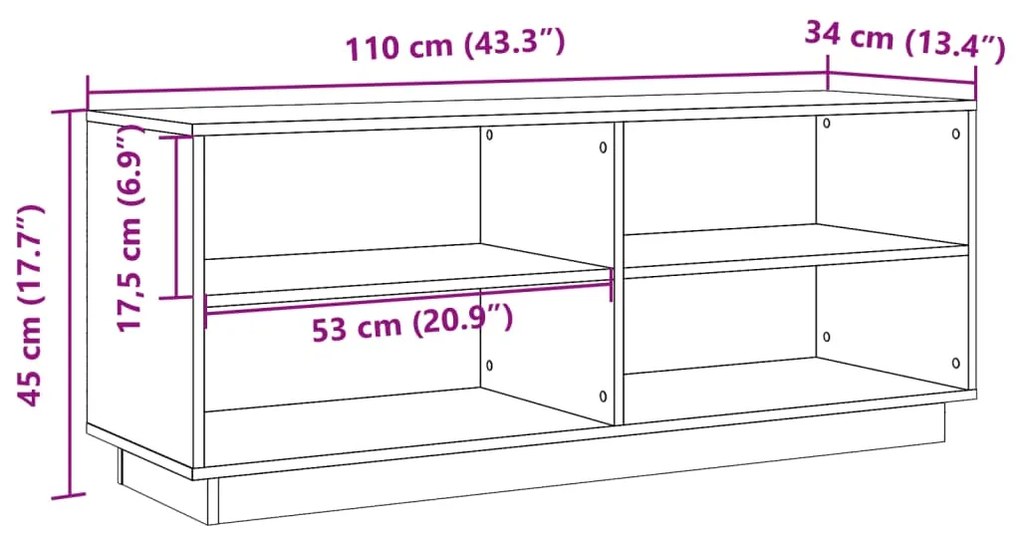 ΠΑΠΟΥΤΣΟΘΗΚΗ ΚΑΦΕ ΚΕΡΙΟΥ 110 X 34 X 45 ΕΚ. ΜΑΣΙΦ ΞΥΛΟ ΠΕΥΚΟΥ 847123