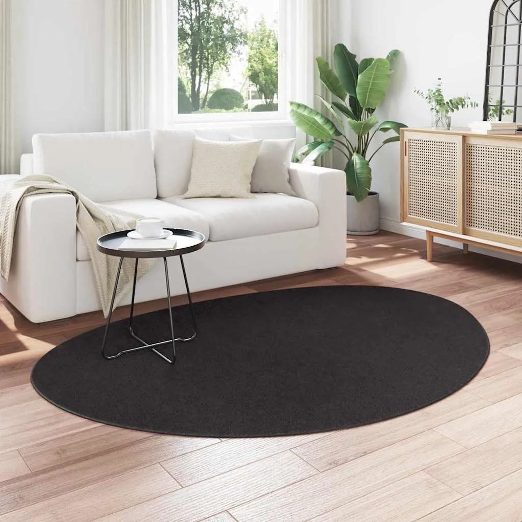 vidaXL Χαλί Μαύρο 140 x 200 cm Πολυεστέρας